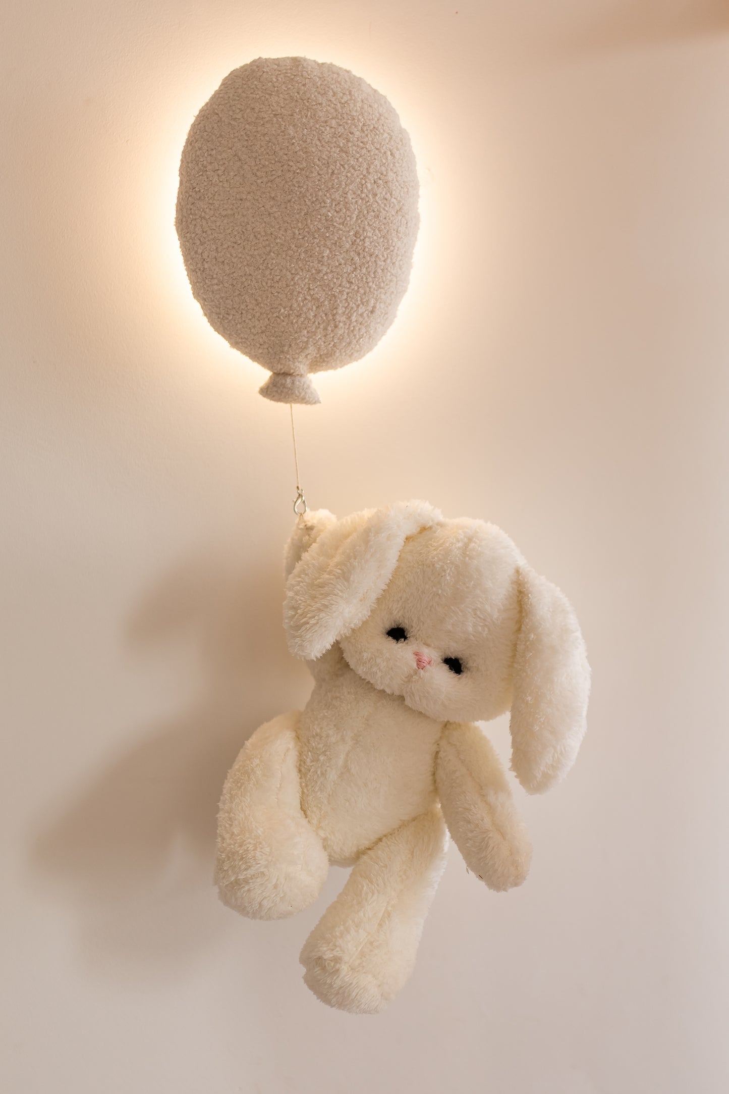 Balloon Night Light with white Bunny Toy